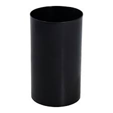 LIXEIRA TUBULAR PLASTICO 10LTS / 13LTS  PRETO